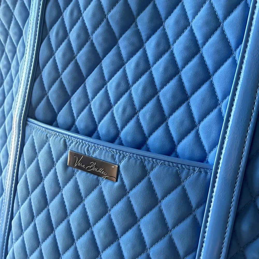 Blue Vera Bradley Commuter Tote Bag - Picture 2 of 3